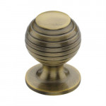 M Marcus Heritage Brass Beehive Design Cabinet Knob 32mm 